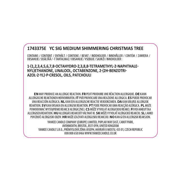 Yankee Candle medium jar candle Shimmering Christmas Tree - British product