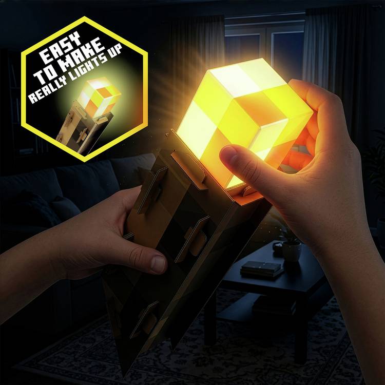 Minecraft make your own torch kit with LED lights, UK version