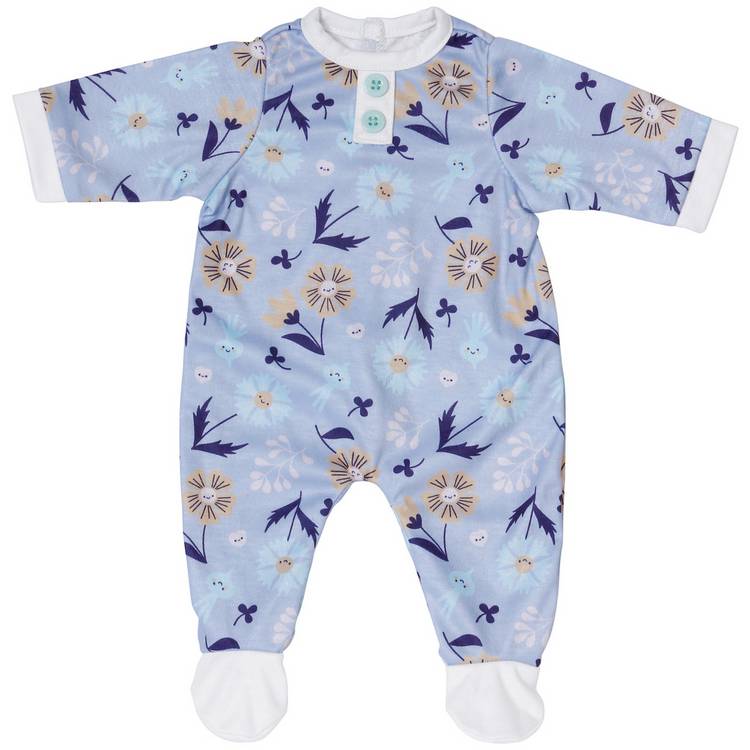 Baby Annabell doll romper blue floral 43cm - British product