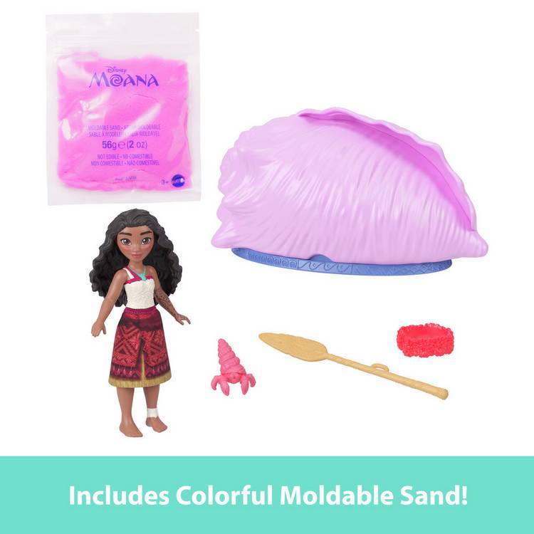 Disney Moana Ocean Shell Reveal small doll set (British brand)