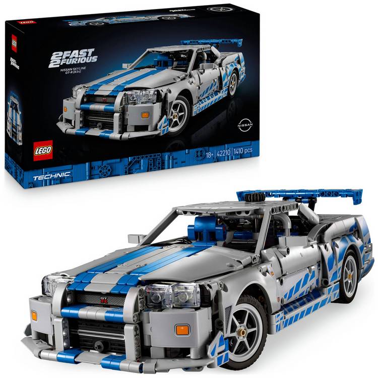 LEGO Technic Nissan Skyline GT-R R34 model kit - British product