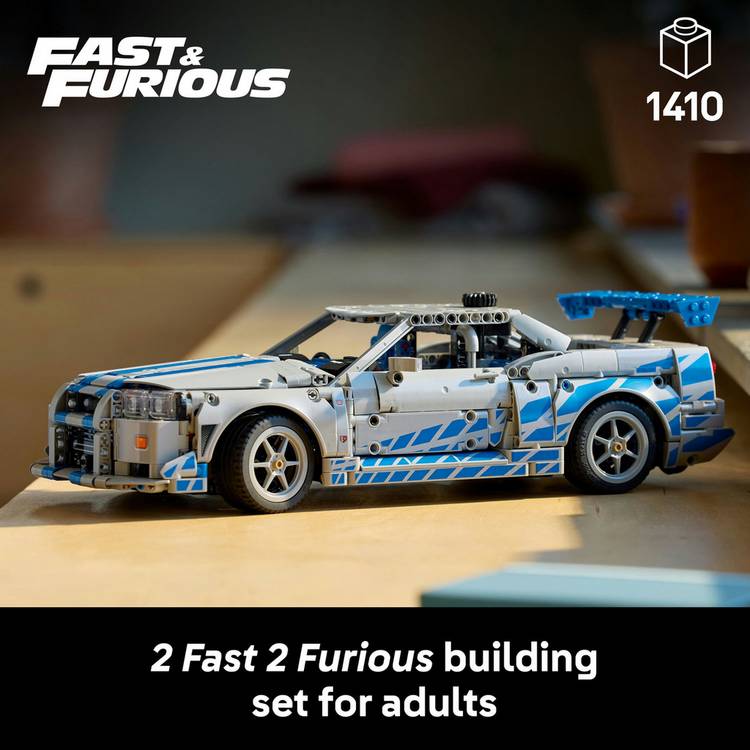 LEGO Technic Nissan Skyline GT-R R34 model kit - British product