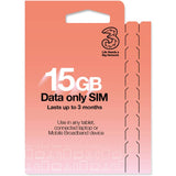 Argos Three 15GB Pay As You Go Data SIM Card- Buy online at McGrocer
