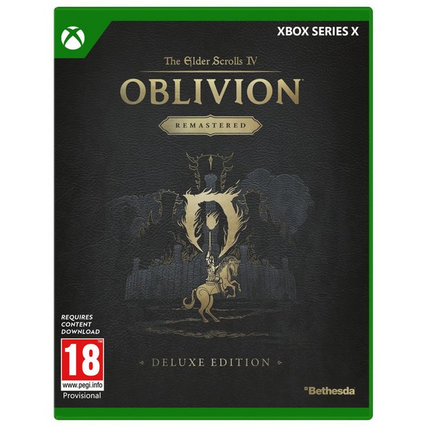 Elder Scrolls Oblivion Remastered Deluxe Edition Xbox game, UK version