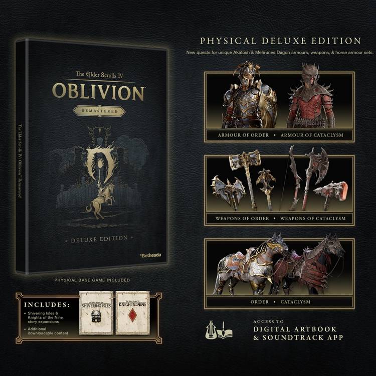 Elder Scrolls Oblivion Remastered Deluxe Edition Xbox game, UK version