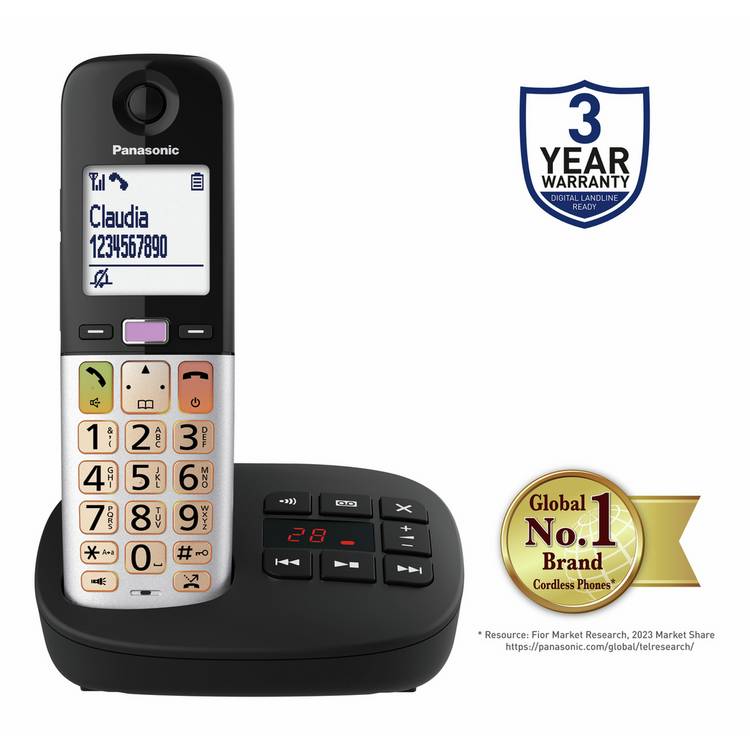 Panasonic KX-TGU4 cordless phone with answer machine, imported from the UK