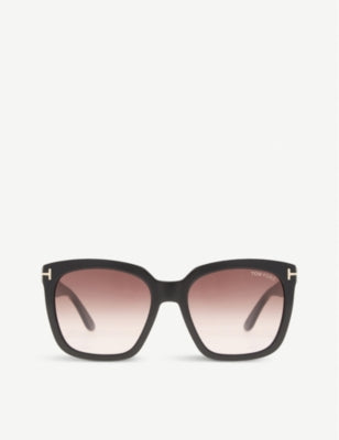 Tom Ford TF502 burgundy gradient sunglasses, imported from the UK