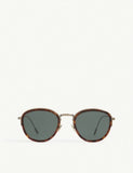 Giorgio Armani AR6068 round-frame sunglasses in Havana print - British product