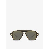 selfridges Versace VE2199 Square-Frame Metal Sunglasses- Buy online at McGrocer