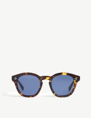 Oliver Peoples square-frame sunglasses in tortoiseshell with UV protection (British brand)