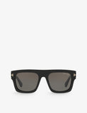 Tom Ford FT0711 Fausto square-frame acetate sunglasses, imported from the UK