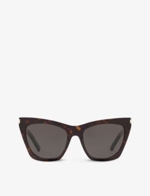 Saint Laurent cat-eye acetate sunglasses 5.5cm lens width, imported from the UK