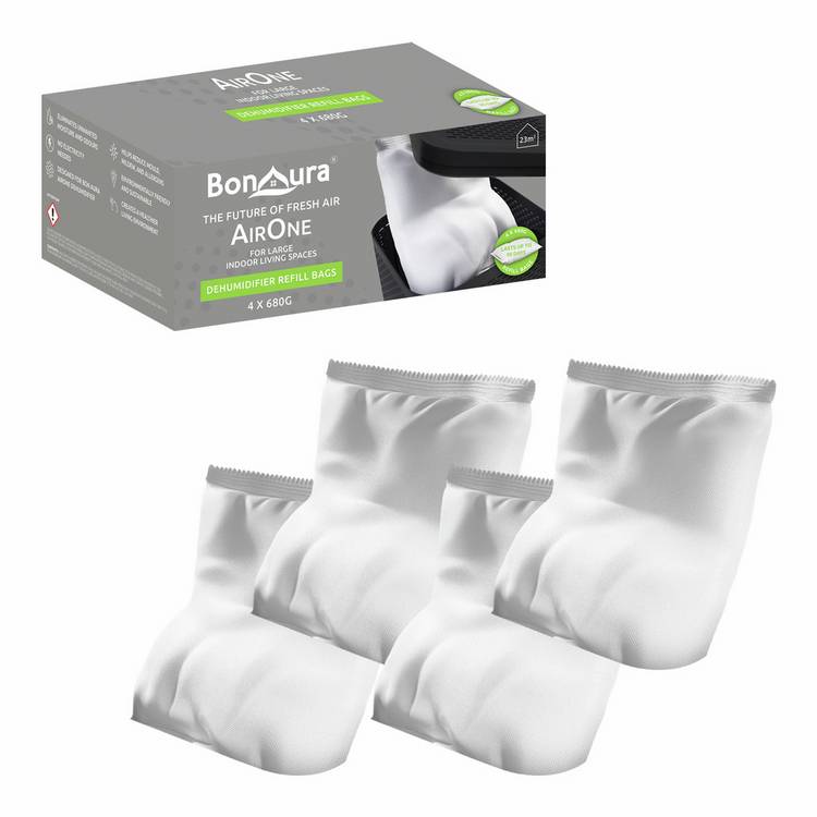 AirOne Dehumidifier Refills 4 Pack, imported from the UK