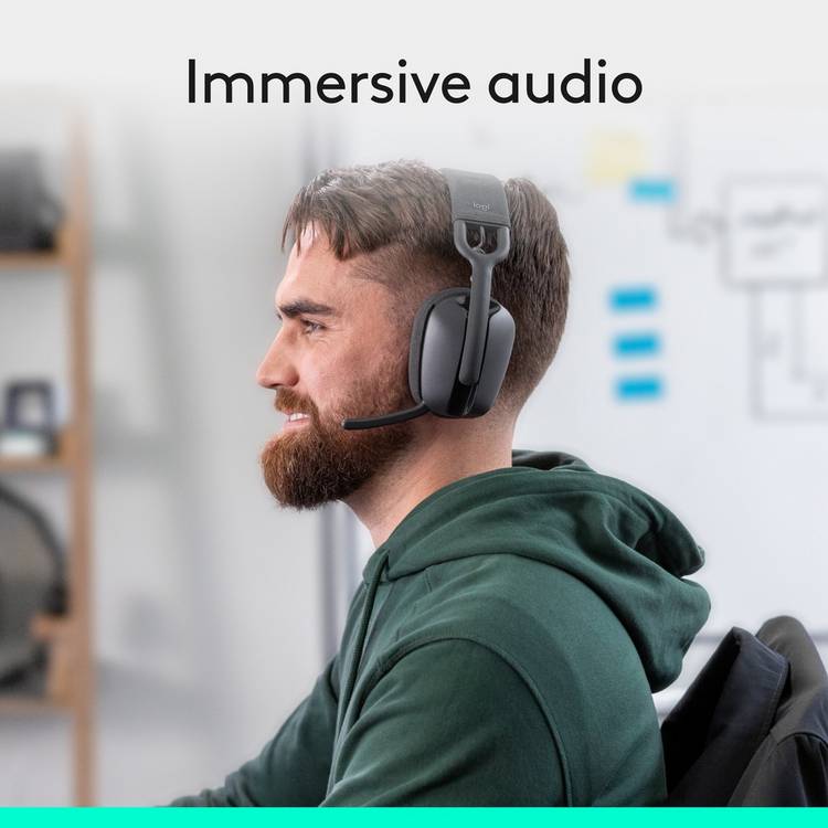 Logitech Zone Vibe 100 wireless headset, imported from the UK