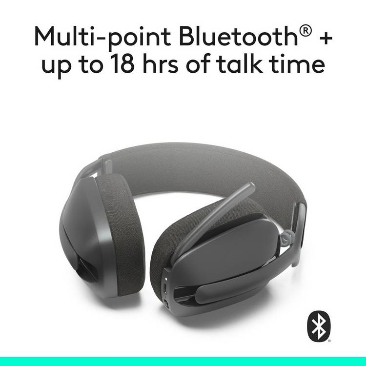 Logitech Zone Vibe 100 wireless headset, imported from the UK