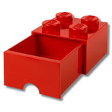 LEGO red brick drawer with four knobs, UK version