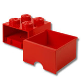 LEGO red brick drawer with four knobs, UK version
