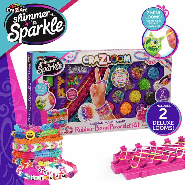 Shimmer N Sparkle bracelet craft kit activity studio, UK version