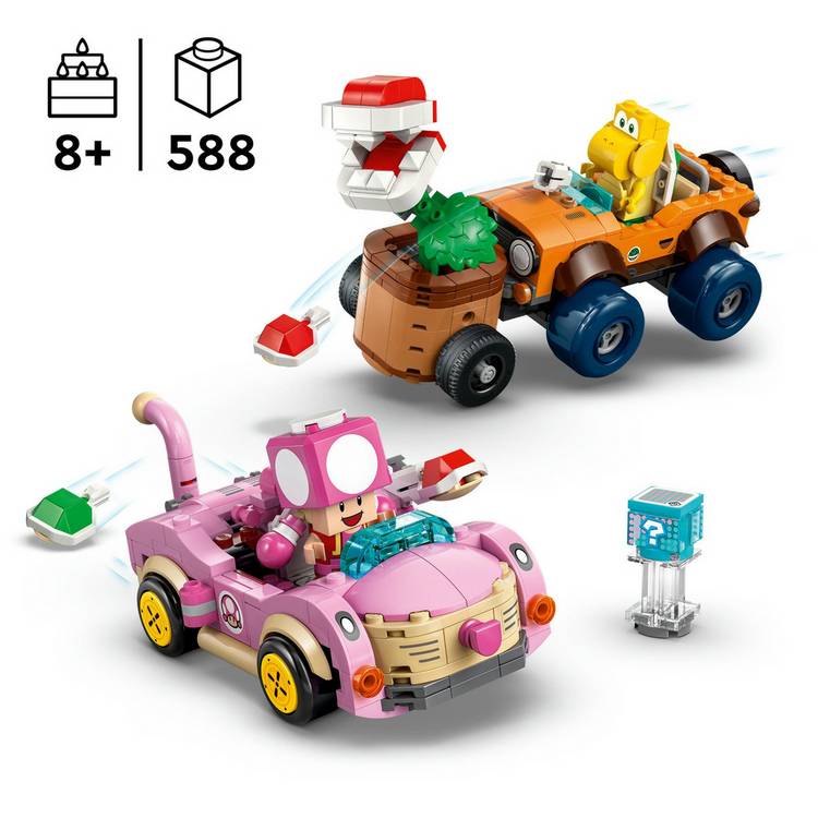 LEGO Super Mario Kart Piranha Plant Power-Up Pursuit 588 pieces, imported from the UK