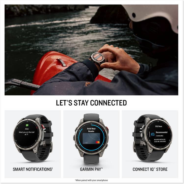 Garmin Fenix 8 Pro smartwatch 47mm, imported from the UK