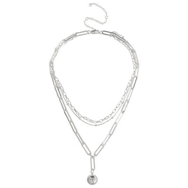 Liars & Lovers silver tone ball pendant necklace - British product