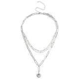 Liars & Lovers silver tone ball pendant necklace - British product