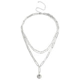 Liars & Lovers silver tone ball pendant necklace - British product