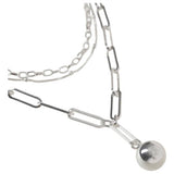Liars & Lovers silver tone ball pendant necklace - British product
