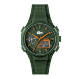 Lacoste green silicone strap digital watch, UK version