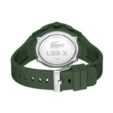 Lacoste green silicone strap digital watch, UK version