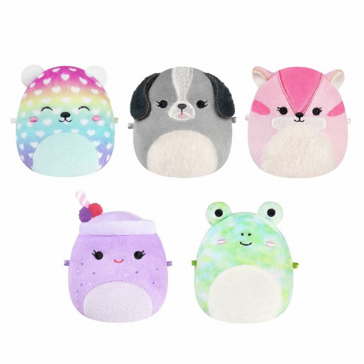Squishmallows Micromallows pack of 5 soft toys 2.5 inch, imported from the UK