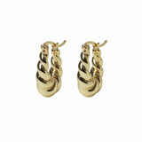 Argos Liars & Lovers Gold Tone Chunky Twisted Hoop Earrings- Buy online at McGrocer