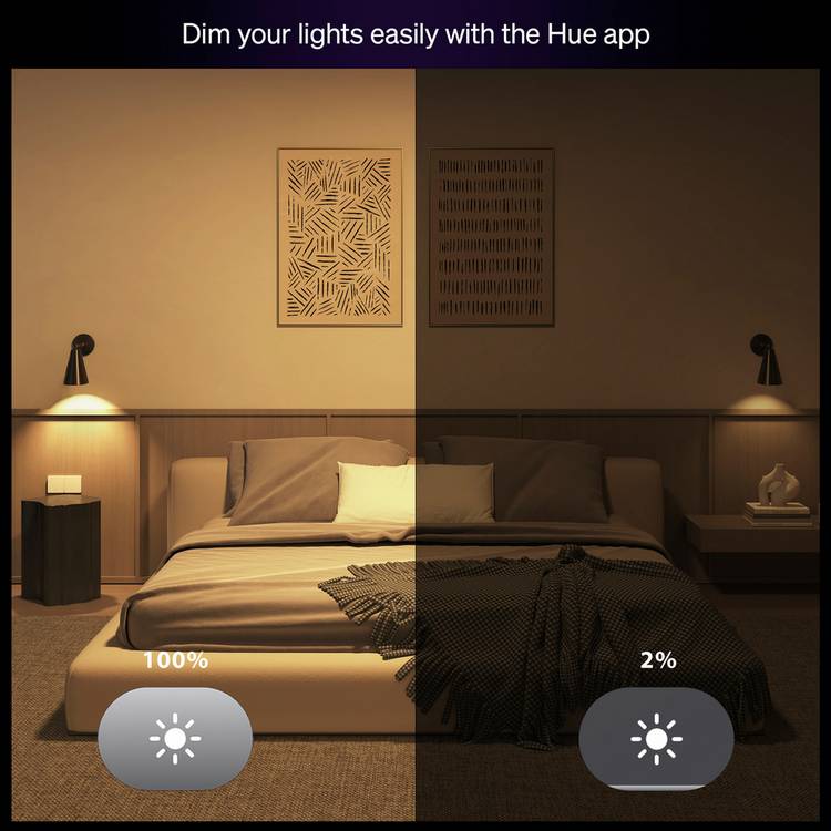 Philips Hue Essential GU10 smart light bulb 3-pack - British product
