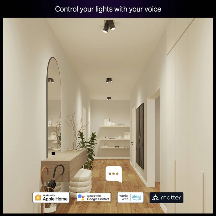 Philips Hue Essential GU10 smart light bulb 3-pack - British product