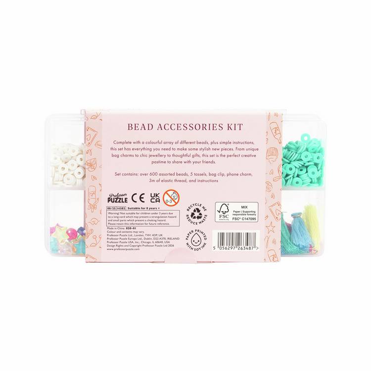 Professor Puzzle bead bracelet making kit - British product