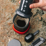 AeroPress Go Dark Grey travel coffee maker (British brand)