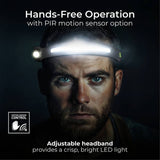 Luceco 350 lumen rechargeable head torch with motion sensor - British product