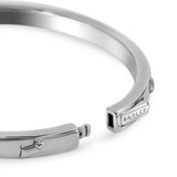 Radley silver plated jumping dog bangle, UK version