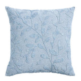 Argos Home leaf embroidery cushion blue 50x50cm British brand