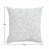 Argos Home leaf embroidery cushion blue 50x50cm British brand