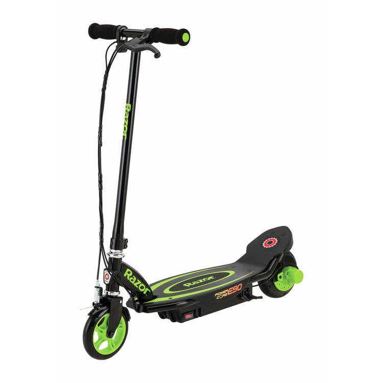 Razor PowerCore E90 green electric scooter (British brand)
