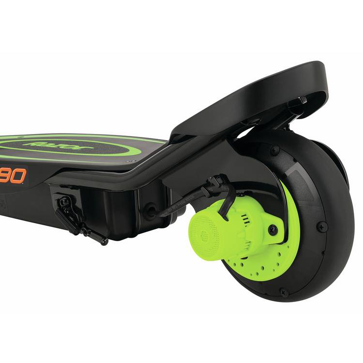 Razor PowerCore E90 green electric scooter (British brand)