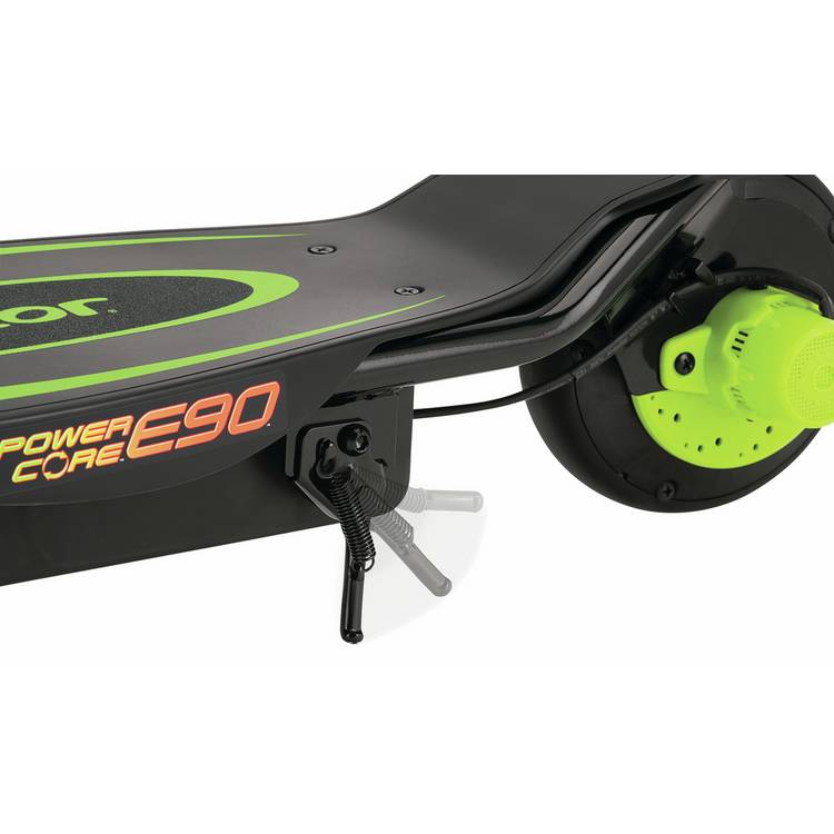 Razor PowerCore E90 green electric scooter (British brand)