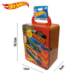 Hot Wheels tin car storage case red, UK version