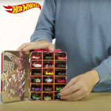 Hot Wheels tin car storage case red, UK version