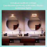 Philips Idris white 3-light plate spotlight (British brand)