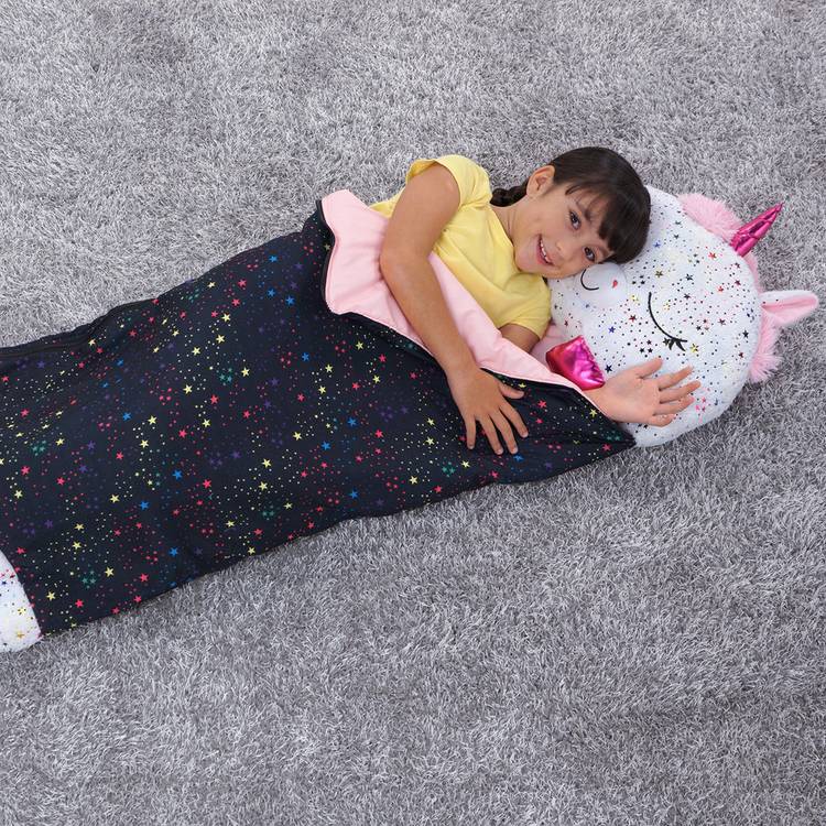 Happy Nappers shimmer unicorn sleeping bag large (British brand)