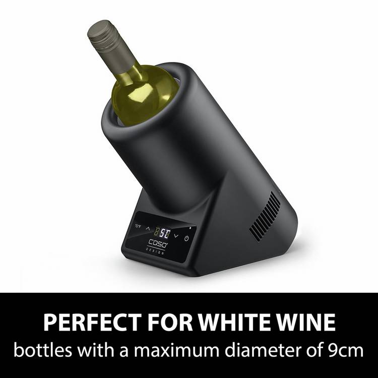 CASO VinoCase tabletop wine cooler black, imported from the UK