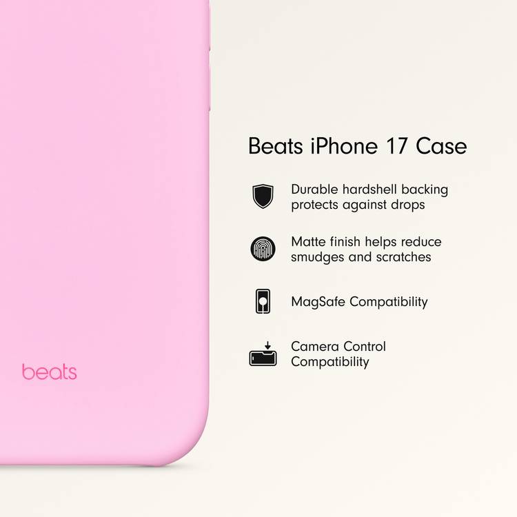 Beats iPhone 17 MagSafe case Pebble Pink - British product