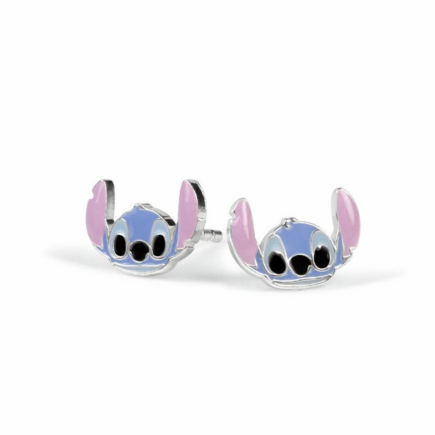 Disney Lilo and Stitch enamel stud earrings 9mm, UK version